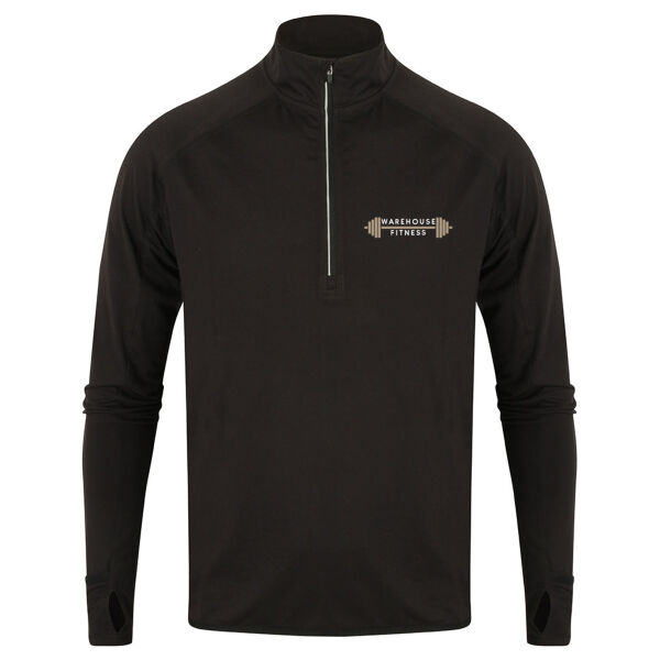 Warehouse Fitness  - Long-sleeved ¼ zip top Thumbnail